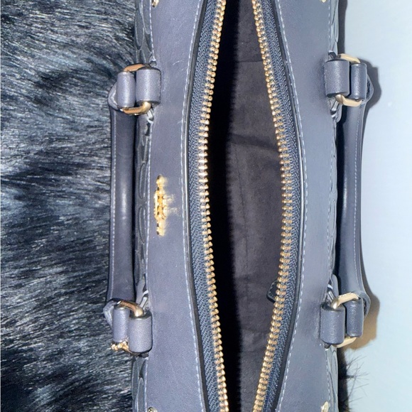 Coach Charcoal Embossed Satchel - Picture 7 of 7